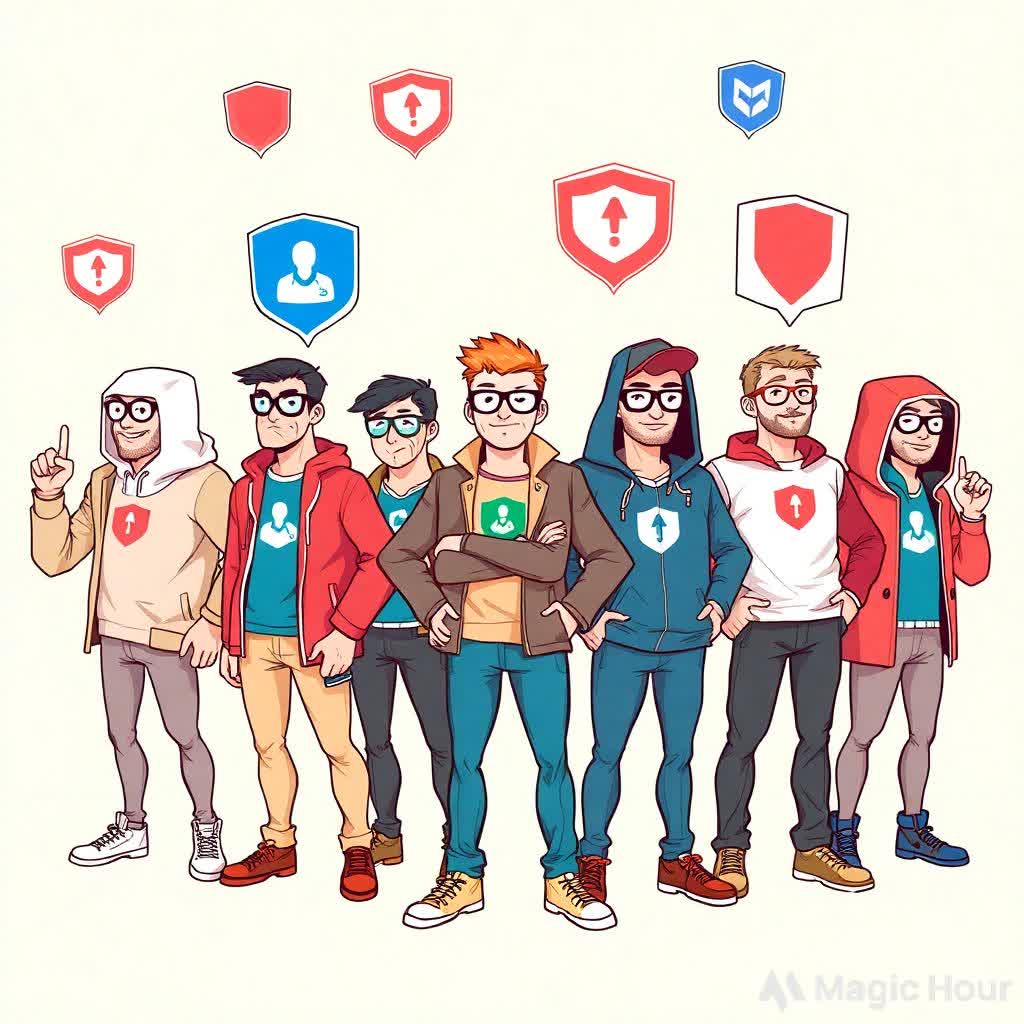 If Antivirus Software Were People (personified brand characters)